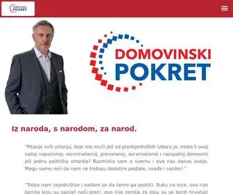 Domovinskipokret.hr(Domovinski pokret Miroslava Škore) Screenshot