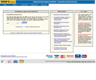 Domreg.ro(Inregistrare domenii .eu .com .net .org .info .fr .nl .it .at .be .de .uk .mobi .tv .es .ch us cc ws .bz .nu .name .tw .in .tc .vg .ms .gs) Screenshot