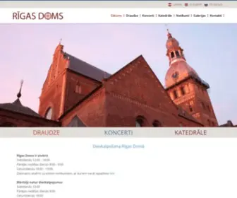 Doms.lv(Rīgas Doma mājas lapa) Screenshot