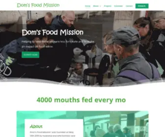 Domsfoodmission.com(Dom's FOOD mission) Screenshot