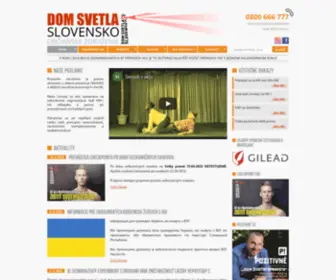 Domsvetlaslovensko.sk(Dom svetla) Screenshot