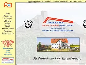 Domtera.de(Domtera Bedachungen) Screenshot