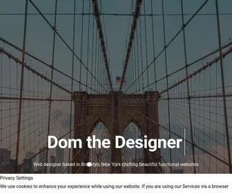 Domthedesigner.com(Freelance wordpress Developer in Brooklyn) Screenshot