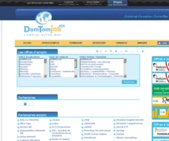 Domtomjob.com(Emploi et Formation Outre) Screenshot