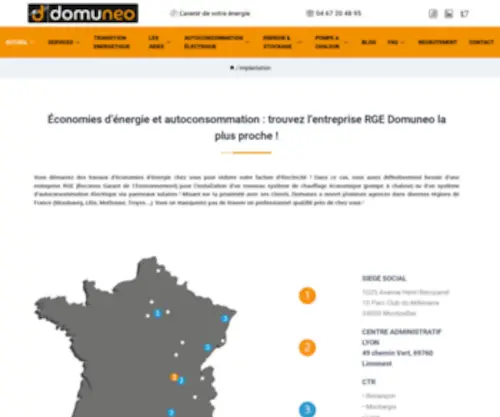 Domuneo-Chalon.com(Trouvez et contactez l’entreprise RGE la plus proche de chez vous) Screenshot