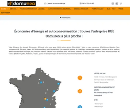 Domuneo-Grenoble.com(Trouvez et contactez l’entreprise RGE la plus proche de chez vous) Screenshot