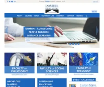 Domuni.eu(Online & Distance Learning University) Screenshot