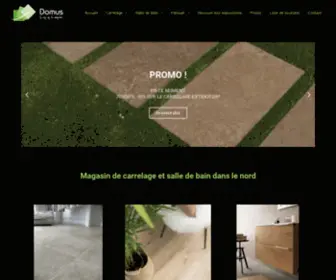 Domuscarrelage.fr(Magasin de carrelage et salle de bain dans le nord) Screenshot