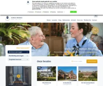 Domusmagnus.com(Welkom bij woonzorgorganisatie Domus Magnus) Screenshot