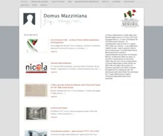 Domusmazziniana.it(Domus Mazziniana) Screenshot