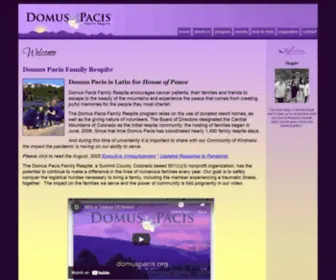 Domuspacis.org(Domus Pacis Family Respite) Screenshot