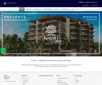 Domusvallarta.com(DOMUS Vallarta Fine Real Estate) Screenshot