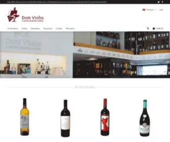 Domvinho.com(Bem-vindo à Garrafeira Dom Vinho e Outros Parentes Nobres) Screenshot