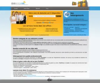 Domwest.net(Le site internet n'est pas disponible) Screenshot