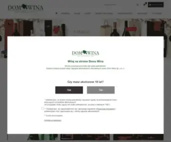 Domwina.pl(Internetowy sklep z winami) Screenshot