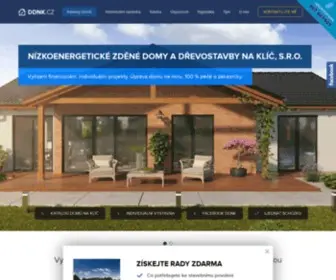 Domy-DrevostavBy-NA-Klic.cz(Nízkoenergetické zděné domy a dřevostavby na klíč) Screenshot