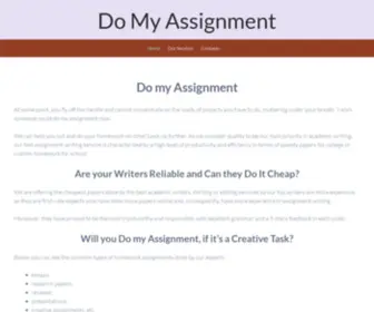 Domyassignment.pro(Do my Assignment) Screenshot