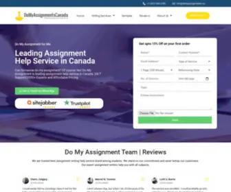 Domyassignments.ca(Do My Assignment Canada) Screenshot