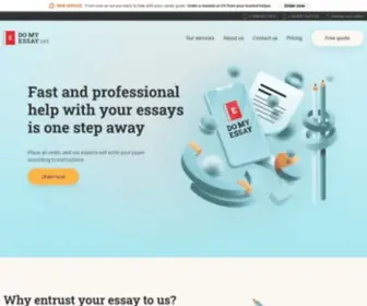Domyessay.net(Pay a Professional to Write My Essay for Me) Screenshot