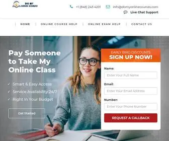 Domyonlinecourses.com(Online Class Help) Screenshot