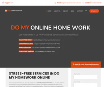 Domyonlinehomework.com(Do My Online Homework®) Screenshot