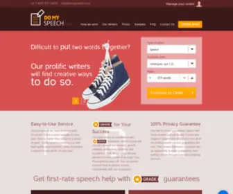 Domyspeech.com(Have 'Do My Speech' Request) Screenshot