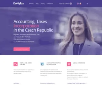 Domytax.cz(The DoMyTax Company) Screenshot