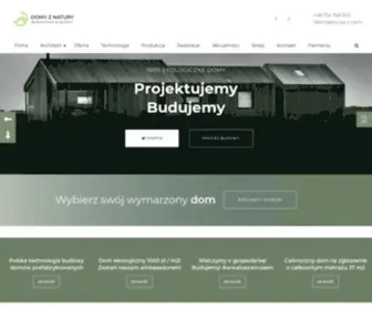 Domyznatury.com(Domy z Natury to ekologiczne tanie domy szkieletowe całoroczne) Screenshot