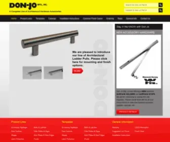 Don-JO.com(Don-Jo Manufacturing) Screenshot