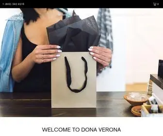 Dona-Verona.com(Create an Ecommerce Website and Sell Online) Screenshot