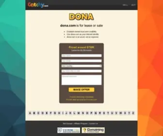 Dona.com(Buy domain name) Screenshot