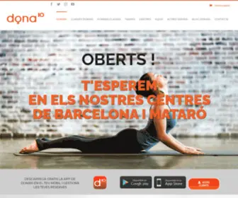 Dona10.com(Dona10 pilates Barcelona) Screenshot