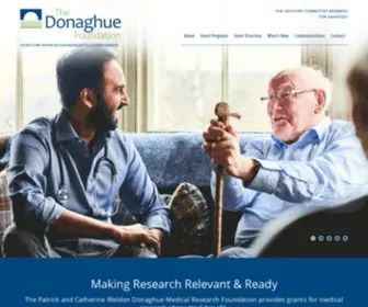 Donaghue.org(The Patrick and Catherine Weldon Donaghue Medical Research Foundation) Screenshot