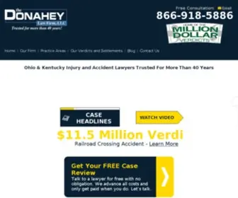 Donaheylaw.com(Columbus Personal Injury Lawyer) Screenshot