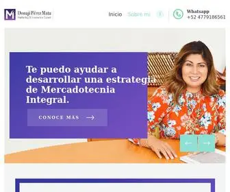 Donajiperezmata.mx(Consutoria en Mercadotecnia e innovación bajo los siguientes esquemas) Screenshot