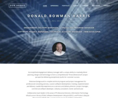 Donaldbharris.com(Don Harris) Screenshot