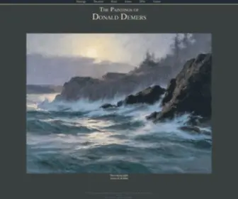 Donalddemers.com(The Paintings of Donald Demers) Screenshot
