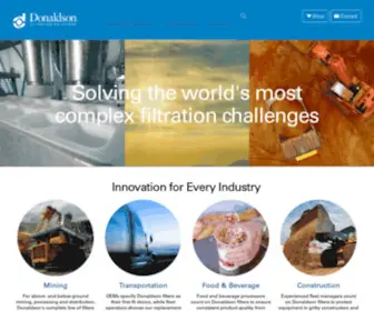 Donaldsonfilters.com.au(Donaldson Company) Screenshot