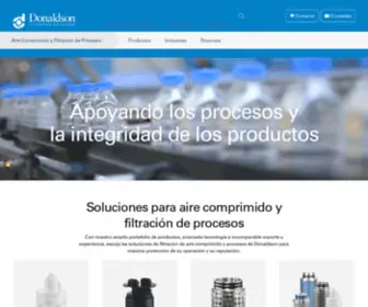 Donaldsonultrafilterlatam.com(Filtración de Aire Comprimido y de Procesos) Screenshot