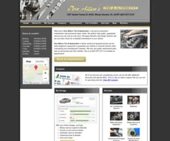 Donallensautorepair.com(Don Allen's Tire & Automotive) Screenshot