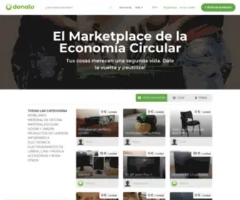 Donalo.org(El Marketplace de la Economía Circular) Screenshot