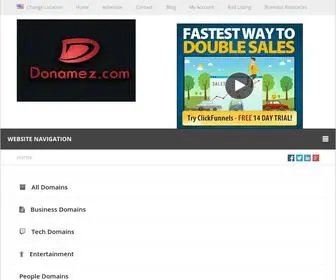 Donamez.com(Aftermarket Domain Names For Sale) Screenshot