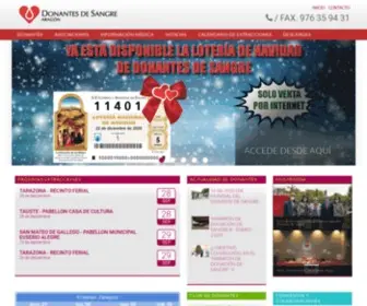Donantesdesangrearagon.org(Donantes de Sangre Aragón) Screenshot
