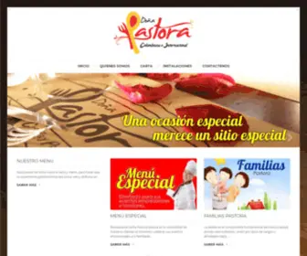 Donapastora.com(Restaurante Doña Pastora) Screenshot