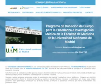 Donarcuerpoalaciencia.com(Donar cuerpo a la ciencia) Screenshot