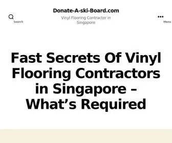 Donate-A-Ski-Board.com(Vinyl Flooring Contractors in Singapore) Screenshot