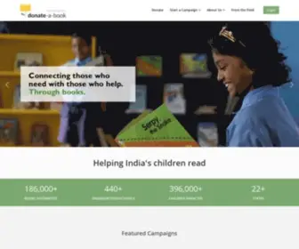 Donateabook.org.in(Donate-a) Screenshot