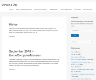 Donateaday.net(Donate a Day) Screenshot