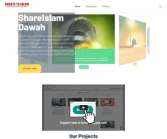 Donateforislam.com(Crowdfunding Everything Dawah) Screenshot