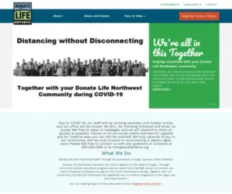 Donatelifenw.org(Donate Life Northwest) Screenshot